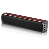 Bestfit Wireless Bluetooth Speaker Portable Soundbar (Wood)