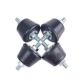 AC Parts Rubber Studs Shock Absorber Anit-Vibration Isolator Mounts for Mini Split Heat/Water Pumps, Air Compressors, Diesel Engines, Harvester, Generator, Gasoline Engines (4Pack) (Small)