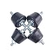 AC Parts Rubber Studs Shock Absorber Anit-Vibration Isolator Mounts for Mini Split Heat/Water Pumps, Air Compressors, Diesel Engines, Harvester, Generator, Gasoline Engines (4Pack) (Small)
