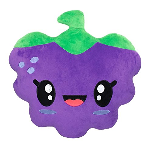 Scentco Smillows - Scented Stuffed Plush Accent Throw Pillow - Grape - Thumbnail 3