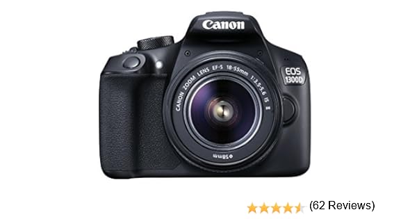 Canon EOS 1300D - Kit con objetivo EF-S 18-55 mm f/3.5-5.6 IS II y ...