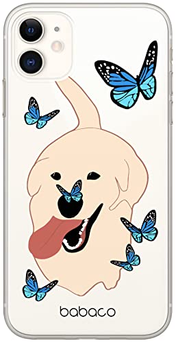 BABACO Funda para teléfono móvil de ERT Group para iPhone 11 Original y con Licencia Oficial diseño Dogs 011 Perfectamente Adaptada a la Forma del teléfono móvil, parcialmente Transparente