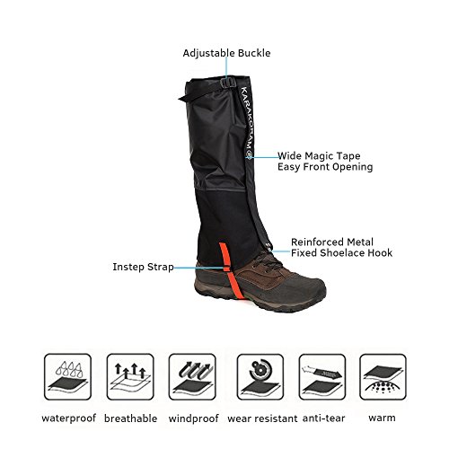 image for Weanas Unisex Adult Outdoor Mountain Snow Legging Gaiters, More Durabl