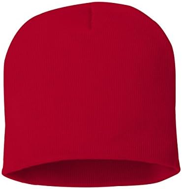Sportsman - 8 Inch Knit Beanie - SP08 - Red - One Size
