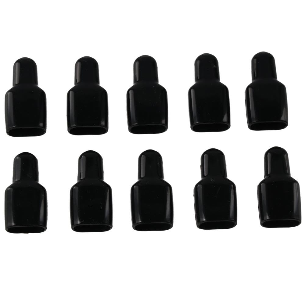 Upluckey 10PCS Black Connector Safe PVC Protector Flame Retardant Motorcycle