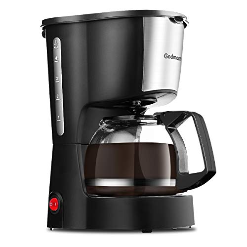 Drip Coffee Maker, Godmorn Filter Coffee Machine One Touch, 0.6L Coffee Maker, Keep Warm for 40Mins, Anti-Drip Design, Removable Filter and Funnel, Space Compact for Coffee Lover - Thumbnail 7