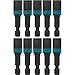 Makita A-97106 Impactx 1/4″ x 1-3/4″ Magnetic Nut Driver, 10 Pack, Bulk
