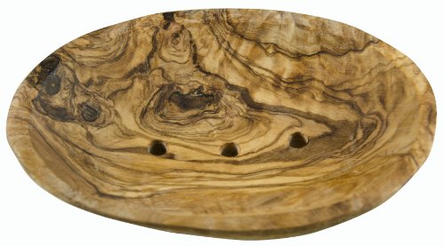 Olive Wood Soap Dish Oval 13cm