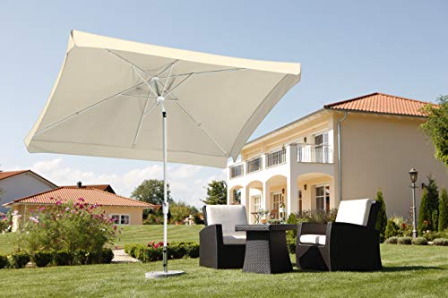 Schneider Sonnenschirm Oslo, natur, 300 x 200 cm rechteckig, 752-02, Gestell Stahl, Bespannung Polyester, 5.3 kg – Bild 3
