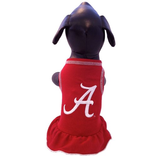 NCAA Alabama Crimson Tide Cheerleader Dog Dress (Team Color, X-Small)