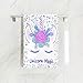 ZOEO Unicorn Hand Towel Cream Unicorn Magic Dish Towels Cotton Face Towel Bath Decor Set for Girls 30x15 inch Gym Yoga Towels for Mothers Day