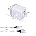 FiveBox 2Pack 6FT USB Type C Charger Cable Cord Compatible LG Stylo 4, LG G6 G7 V35 V30S ThinQ, Google Pixel XL, Samsung Galaxy S9 S8 Note 9 8, with 2.1A USB Wall Charger Brick Box Charging Block Cube