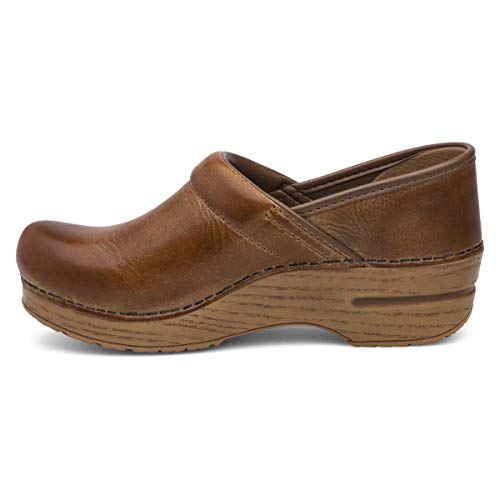 dansko clogs honey distressed