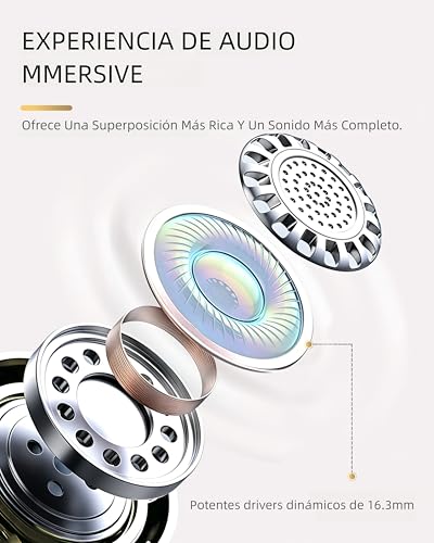 EEXXYZ Open Ear Headphones, Translators Headphones with AI in Real Time Wireless Bluetooth 6.1, 90H Battery, IP66 Waterproof, Open Ear Running and Office (Gold)