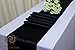 Parfair Dessin Satin Table Runners 12 x 108 inch for Wedding Banquet Halloween Party Decoration, Bright Silk and Smooth Fabric Party Table Runner - Black ...