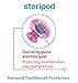 Steripod Clip-on Toothbrush Protector (2 Pack Pink and Blue) I Protects Against Soap, Dirt and Hair I for Travel, Home, Camping