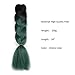 VCKOVCKO Ombre Jumbo Braiding Hair Extension Synthetic Fiber for Twist Braiding Hair, Jumbo Box Braiding Hair 24