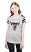 Ultra Game NBA Chicago Bulls Womens Box Out Varsity Stripe Tee Shirt, Heather Gray, Medium