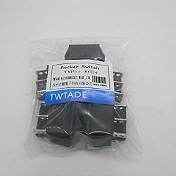 TWTADE / 5Pcs Black ON/Off/ON DPDT 6 Pin 3 Position