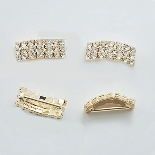 30pcs Holdding New Round/Square With Pearls Silver Crystal Rhinestone Ribbon Buckles Sliders Mainly for Decoration Of DIY Hairpins and Clothes Buttons (Style 16)