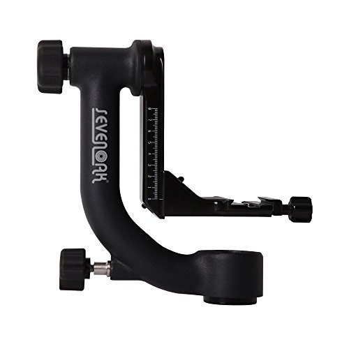 Sevenoak SK-GH01 Heavy-duty Aluminum Gimbal Tripod Head for DSLR Cameras and Telephoto Camera Lenses