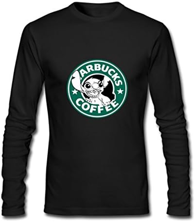 FFDEere stitch_starbucks Custom Gildan Mens Long sleeve T-shirt Black XL