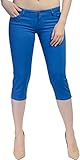 Hey Collection Juniors Plus-Size Brushed Stretch Twill Skinny Capri Jeans