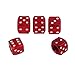 Senzeal 5X Aluminum Dice Valve Stem Caps Car Motorcycle Bicycle Tire Valve Caps Red