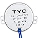SATINIOR Electric Motor Synchronous Motor Turntable Synchron Motor 100-127Vac 50/60Hz 4W CCW/CW Direction for Hand-Made, School Project, Model or Guide Motor (5-6RPM, 4 Packs)