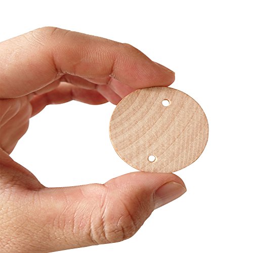 As 1.5 inch wood coins tags (50-pcs / 100-pcs / 200-pcs) wooden t…