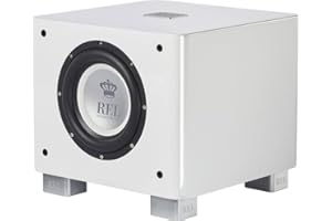 REL ACOUSTICS REL T/7x, 8” Subwoofer with Sealed Design, High Gloss White - Powerful Bass for HiFi Home Theater and Stereo Systems.