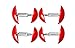 MEDca Shoe Stretcher Total of 4 Stretchers, 2 Pairs, Red