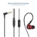 Cehensy 5826375 in-Ear Noise Isolation Headphones with Mic On-Ear Earphones Wired Earbuds Dual Dynamic Drivers, Hi-Fi Stereo Bass Headphones for iPhone, iPod, iPad, Samsung and Other Android Phones