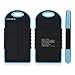 Levin 6000mAh Solar Panel Dual USB Port Portable Charger for Apple, Android Smart Phones and Tablets, Windows Phone, Gopro Camera, Blue