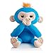 Fingerlings HUGS - Boris (Blue) - Advanced Interactive Plush Baby Monkey Pet - by WowWee