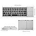 Foldable Bluetooth Keyboard, Jelly Comb B003B Dual Mode USB Wired & Bluetooth Keyboard with Touchpad Rechargeable for Windows Android Tablet Smartphone Surface and More-Updated (Black and Silver)