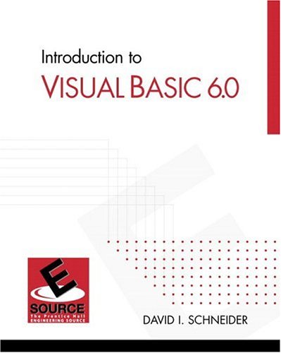 Introduction to Visual Basic 6.0: Schneider, David I.: 9780130268136 ...