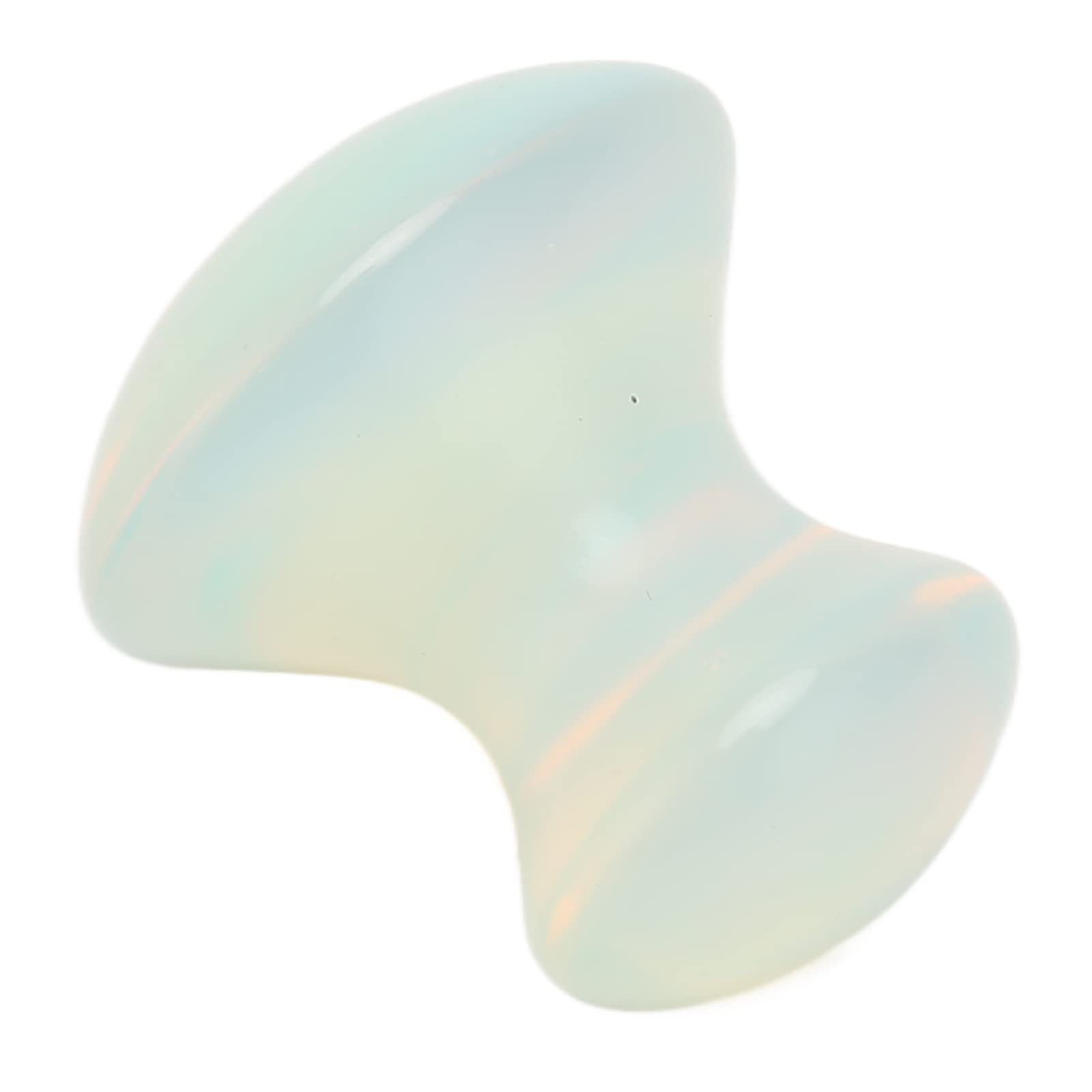 Jade Gua Sha Massage Tool - Mushroom Shaped Scraping Stone for Face, Back, Hand & Foot