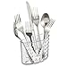 iDesign Kitchen Sink Suction Holder for Silverware, Flatware, Cutlery - Clear