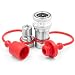 3/8" NPT Thread ISO7241-B Hydraulic Quick Connect Coupler Set with Dust Caps
