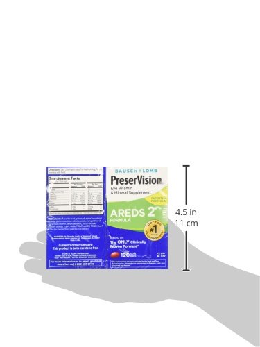 Preservision Areds 2 Vitamin & Mineral Supplement 120 Count Soft Gels (Pack of 2)
