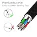 Watch Charger,Welldiea Black Braided Watch Charger Charging Cable, Magnetic Wireless Portable Charger Pad 5ft/1.5m Charging Cable Compatible with Apple Watch Series 3/2/1 All 38mm 42mm iWatch (Black)