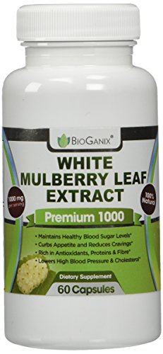 Pure White Mulberry Leaf Extract Premium Blood Sugar Control 1000mg | Natural Supplement for Weight Loss, Sugar Cravings & Crash Control | Non-GMO, No Fillers | 60 Veggie Capsules