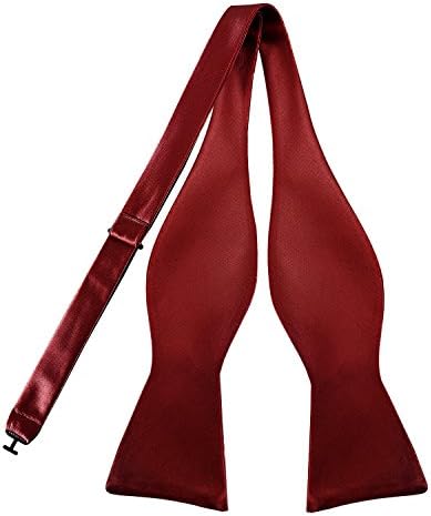 Mens Exquisite Woven Silk Self Bowtie Solid Plain Bow Ties
