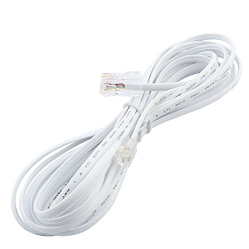 uxcell RJ11 6P4C to RJ45 8P8C Modular Telephone Network Extension Cable 3 Meter - Thumbnail 2
