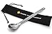 finessCity Titanium Long Handled Spoon - 9.65inch/245mm Ultra Lightweight Long Camping Spoon with Polished Bowl and Waterproof Cloth Case for Travelling, Backpacking and Hiking