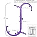 Sokiss Body Trigger Point Therapy Self Massage Tool - S-Shaped Trigger Point Massager Relieve Sore Back & Neck Muscle,Myofascial Release Tool & Deep Muscle Self Massage Stick(Purple)…