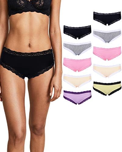Women Lace Underwear 10 Pack Womens Cotton Low-Rise Bikini Panties for Women Girls