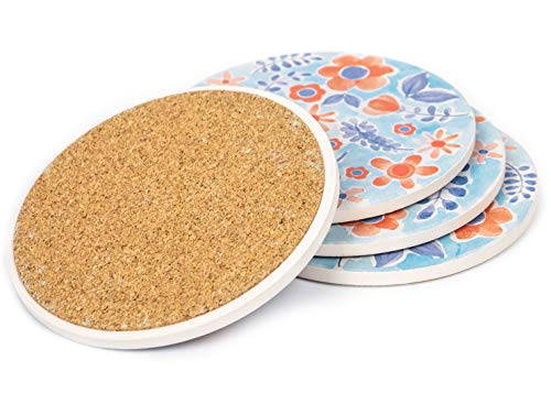 1 Ceramic+Coasters+diameter+Absorbent+Watercolor