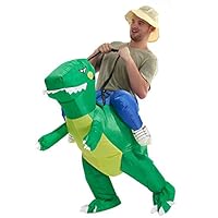 YEAHBEER Inflatable Dinosaur Costumes For Adults & Kids, T-REX Costume Costumes Halloween Cosplay Costume, Blow Up Costume